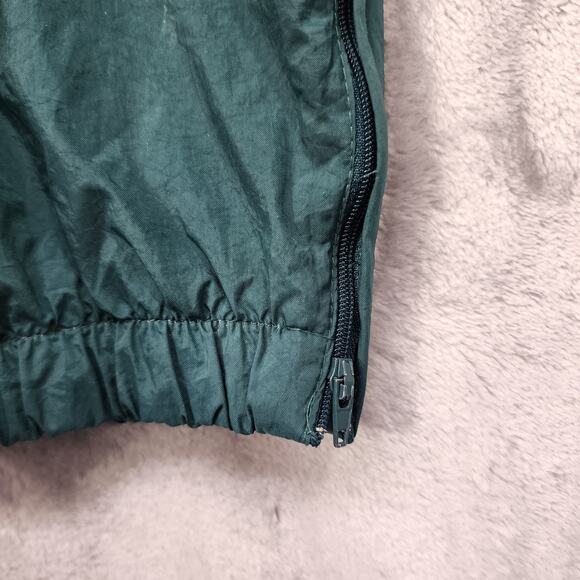 Vintage 1990s Nike Pants Mens XL Green Nylon Windbreaker Trackpants Zip Hem - Picture 4 of 13